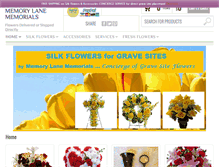 Tablet Screenshot of grave-flowers.com